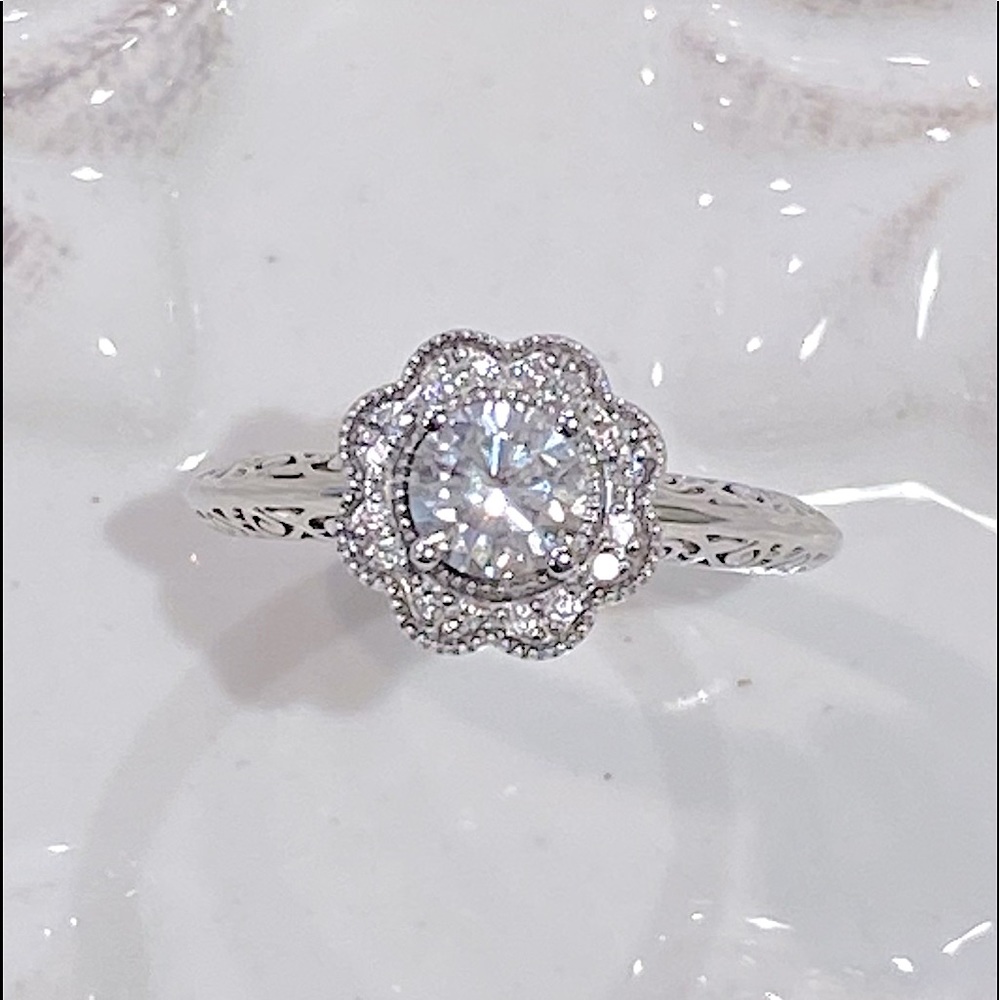 💎NEW💎Genuine .82 CTW Diamond Custom Ring 14K WG